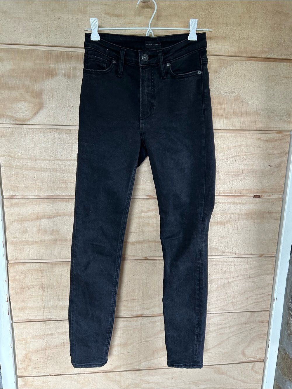 Silver Jeans Co Black Skinny Jeans Size 25x29